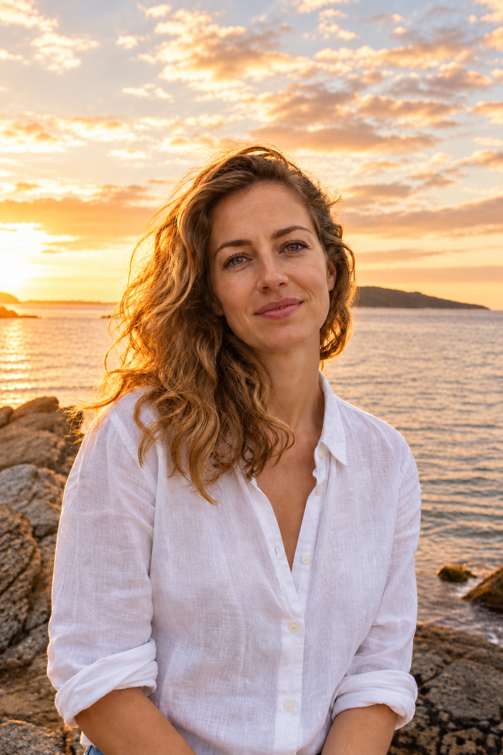 After: a refined Golden Hour preview with warm sunset lighting